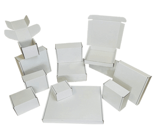 White Postal Cardboard Boxes