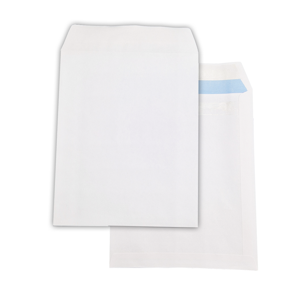 400 White Self Seal Plain (Non Window) Envelopes (305mm x 248mm)