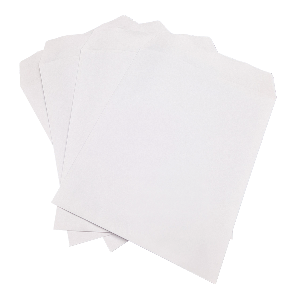 400 White Self Seal Plain (Non Window) Envelopes (305mm x 248mm)