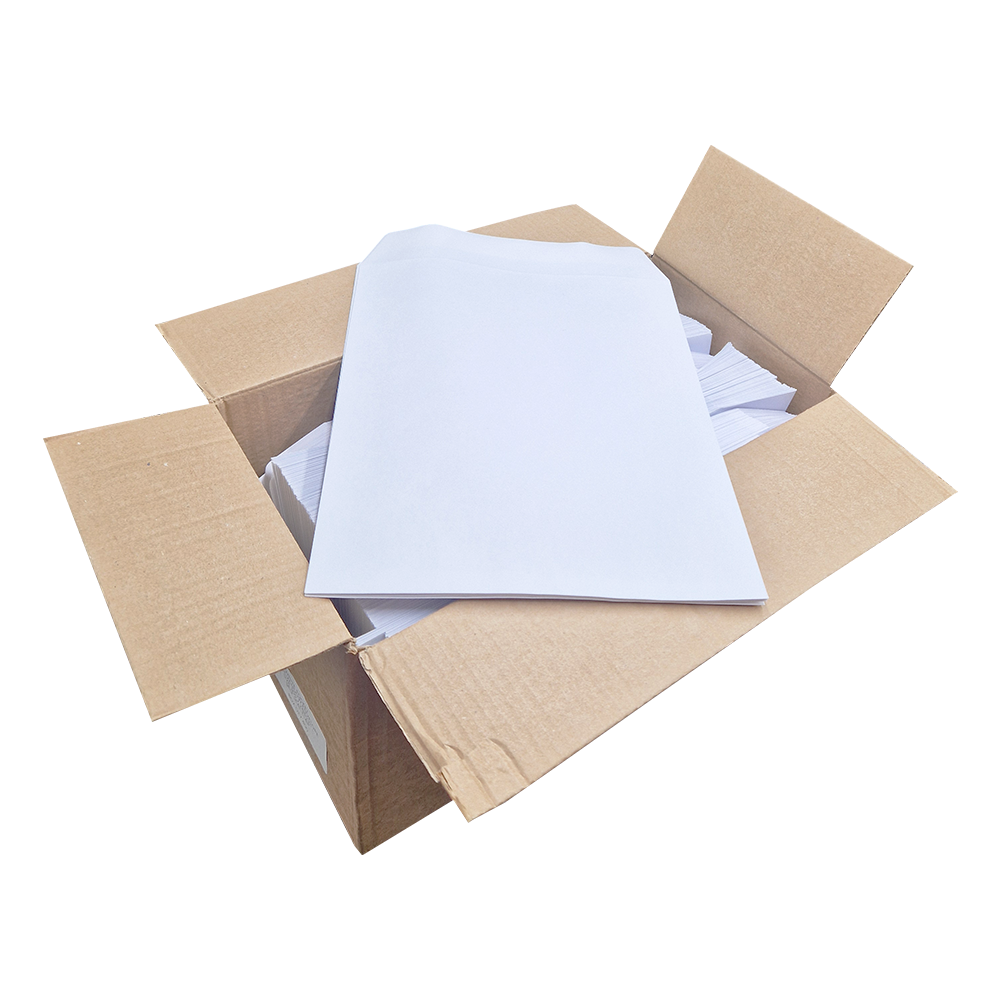400 White Self Seal Plain (Non Window) Envelopes (305mm x 248mm)