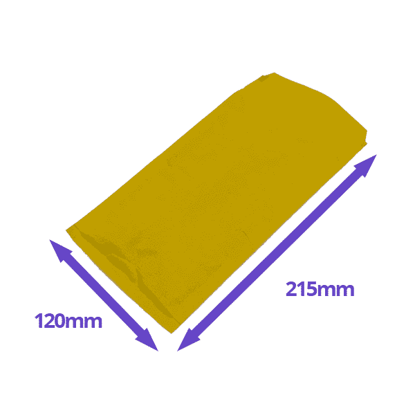 Gold Padded Envelopes / Mailers - 120x215mm