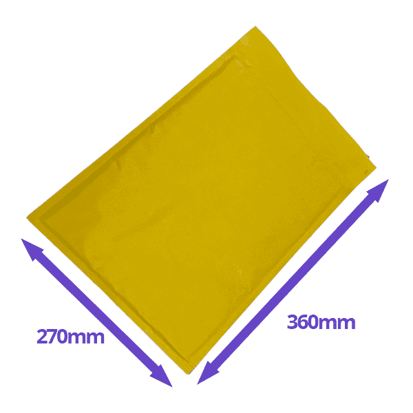 Gold Padded Envelopes / Mailers - 270x360mm