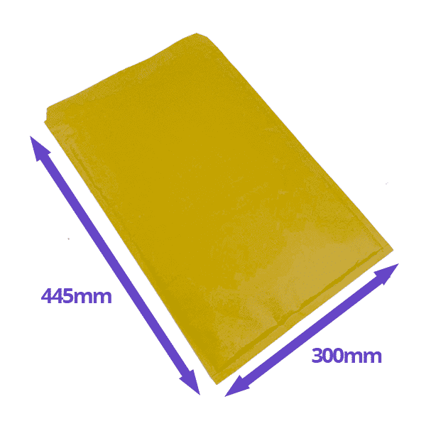 Gold Padded Envelopes / Mailers - 300x445mm