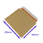 Capacity Book Mailers - Premium Corrugated - 180x235mm