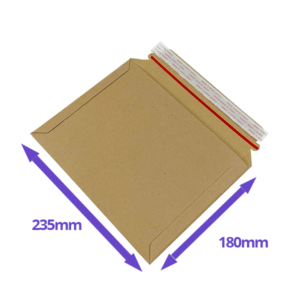 Cardboard Envelopes - Premium Corrugated - 180x235mm