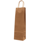 Brown Twist Handle Paper Carrier Bags - 110x85x360mm