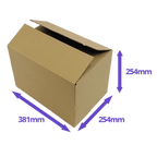 Single Wall Cardboard Boxes - 381x254x254mm