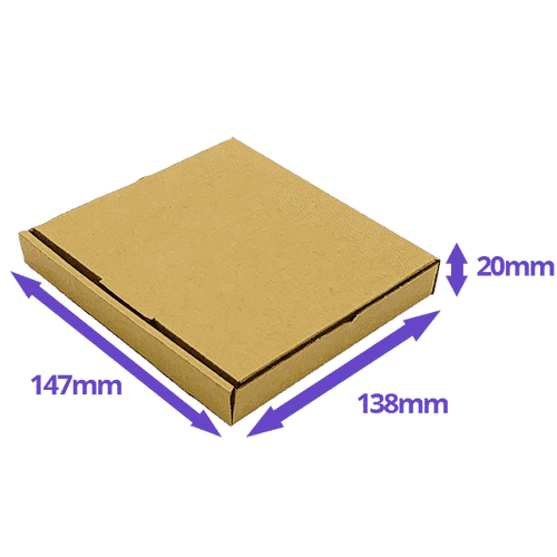 Brown PiP Large Letter Postal Box - 147x138x20mm