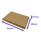 Brown PiP Large Letter Postal Box - 344x235x20mm