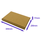 Brown PiP Large Letter Postal Box - 344x235x17mm