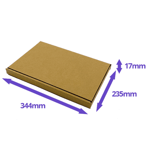 Brown PiP Large Letter Postal Box - 344x235x17mm
