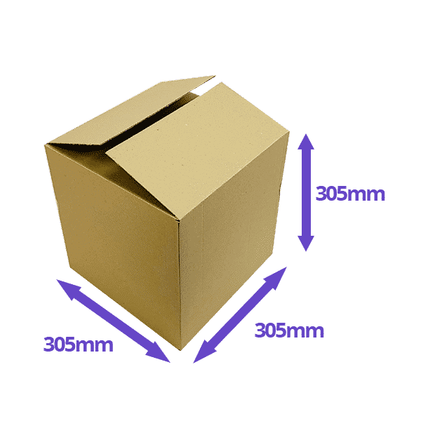 Single Wall Cardboard Boxes - 305x305x305mm