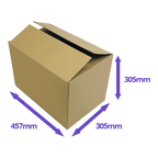 Single Wall Cardboard Boxes - 457x305x305mm