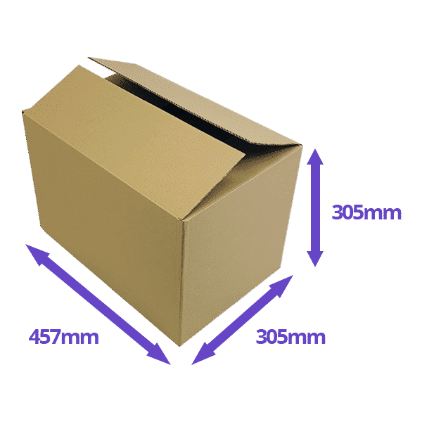 Single Wall Cardboard Boxes - 457x305x305mm
