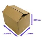 Single Wall Cardboard Boxes - 305x229x229mm