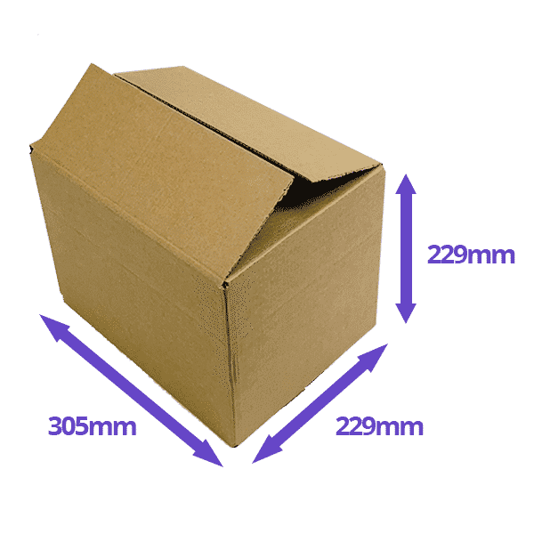 Single Wall Cardboard Boxes - 305x229x229mm