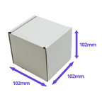 White PiP Small Parcel Postal Box - 102x102x102mm