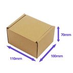Brown PiP Small Parcel Postal Box - 110x100x70mm