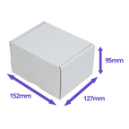 White PiP Small Parcel Postal Box - 152x127x95mm
