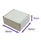 White PiP Small Parcel Postal Box - 160x150x75mm