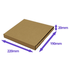 Brown PiP Large Letter Postal Box - 220x190x19mm