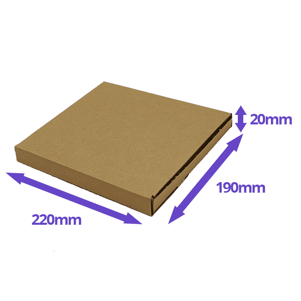 Brown PiP Large Letter Postal Box - 220x190x19mm