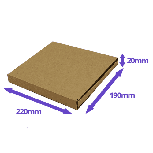 Brown PiP Large Letter Postal Box - 220x190x19mm