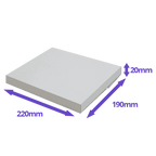 White PiP Large Letter Postal Box - 220x190x20mm