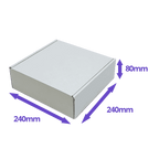 White PiP Small Parcel Postal Box - 240x240x80mm