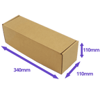 Single Bottle Corrugated Bottle Sleeve Kit – Includes Corrugated Bottle Sleeve & Brown Postal Boxes