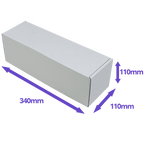 White PiP Small Parcel Postal Box - 340x110x110mm