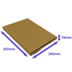 Brown PiP Small Parcel Postal Box - 347x242x19mm