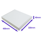 White PiP Small Parcel Postal Box - 400x330x40mm