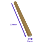 Postal Tubes - 330x51mm - Pack Of 5