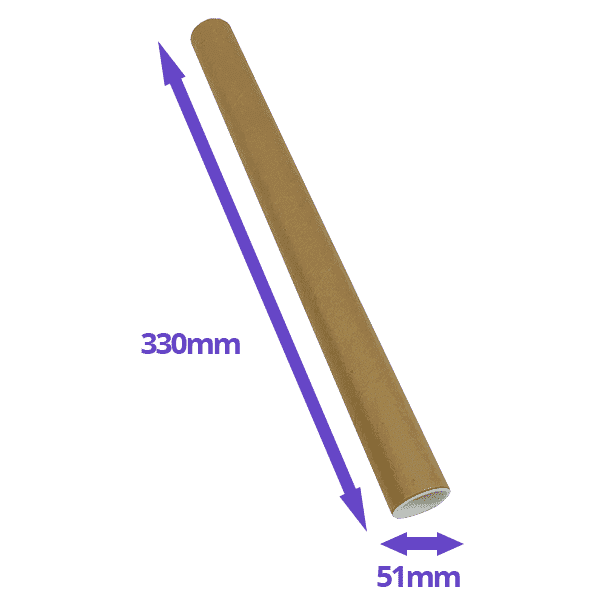 Postal Tubes - 330x51mm - Pack Of 5