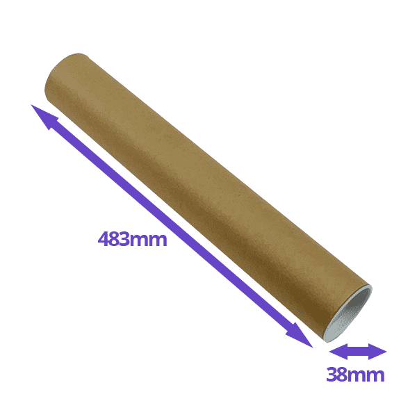 Postal Tubes - 483x38mm - Pack Of 5
