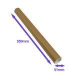 Postal Tubes - 559x51mm - Pack Of 5