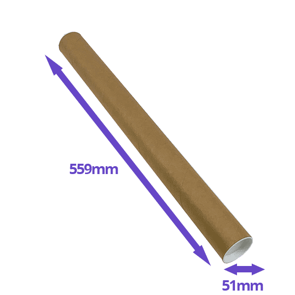 Postal Tubes - 559x51mm - Pack Of 5