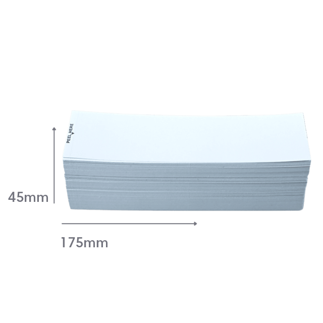 Pitney Bowes Long Individual (175mm) Single Cut Franking Labels