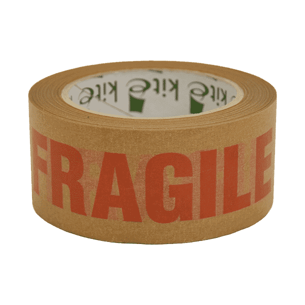 Paper Kraft 'FRAGILE' Packing Parcel Tape - 50mmx50m