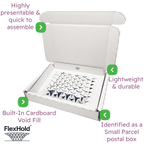 White FlexHold™ Boxes - 200x150x35mm