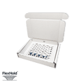 White FlexHold™ Boxes - 200x150x35mm