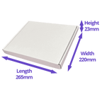 White PiP Large Letter Postal Box - 265x220x23mm