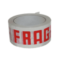White & Red 'FRAGILE' Packing Tape - 48mmx66m
