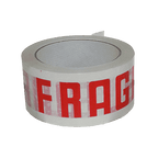 White & Red 'FRAGILE' Packing Tape - 48mmx66m