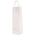 White Twist Handle Paper Carrier Bags - 110x85x360mm