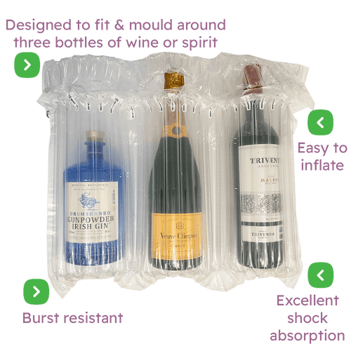 Air Packaging - Triple Bottle Inflatable Packaging