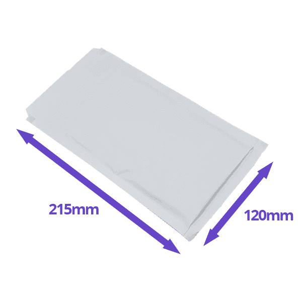 AirPro Bubble Lined Envelopes - Size B/2 - 120x215mm - Available In White