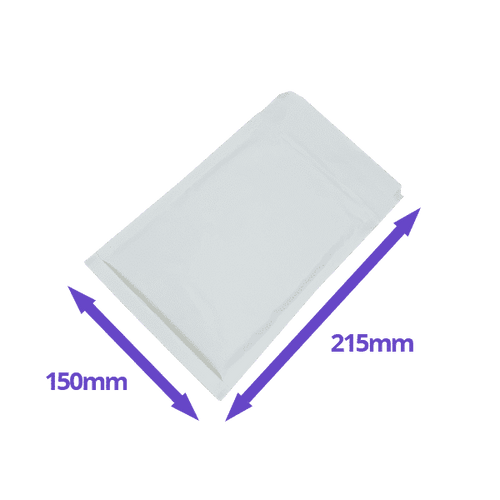 AirPro Bubble Lined Envelopes - Size C/3 - 150x215mm - Available In White