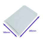 AirPro Bubble Lined Envelopes - Size D/4 - 180x265mm - Available In White